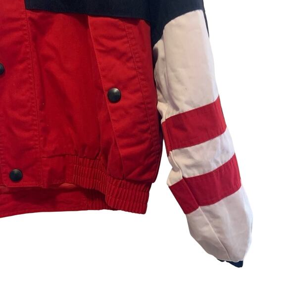 Vintage 90s Original Windbreaker brand red white and blue zip up jacket coat xl - Picture 3 of 8